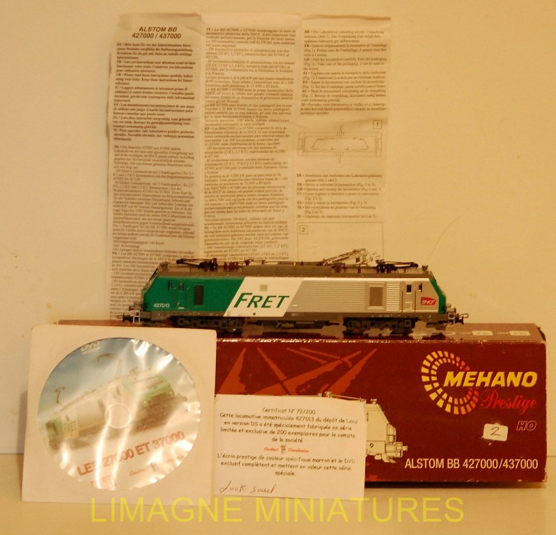 Locomotive électrique MEHANO BB27000 FRET SNCF - Échelle HO ? - Neuve - Réf 3242